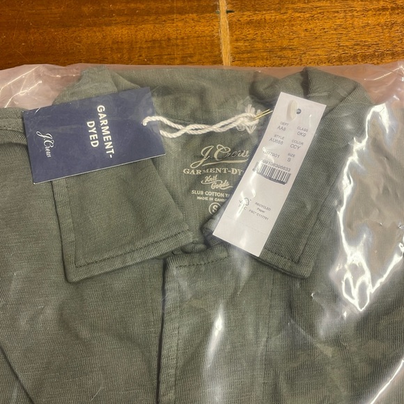 Jcrew Short-sleeve camp-collar garment-dyed Harbor shirt Item AU688 - Picture 4 of 8